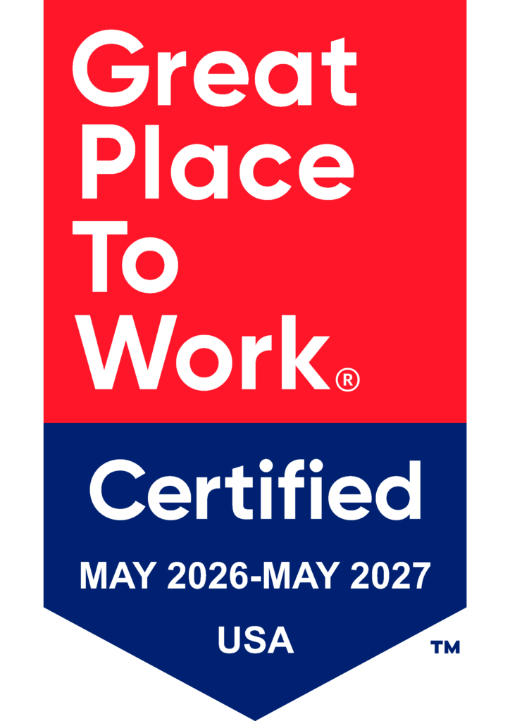 Great Place To Work Certified May 2026-May 2027 USA